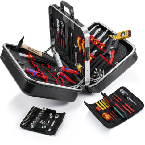 KNIPEX 00 21 42 Valigia portautensili "BIG Twin" Elettro 63 pezzi 290 mm