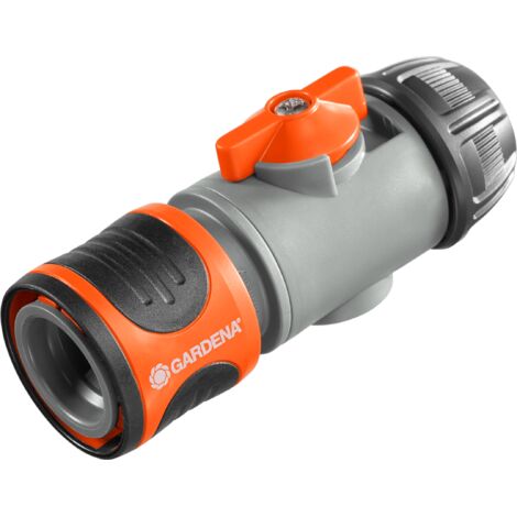 GARDENA Raccordo regolatore "acqua-stop", per tubi da 13 mm (1/2") e 15 mm (5/8")  (2942-20)