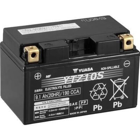 Batteria per moto Yuasa YTZ10S 12 V 8.6 Ah N/A