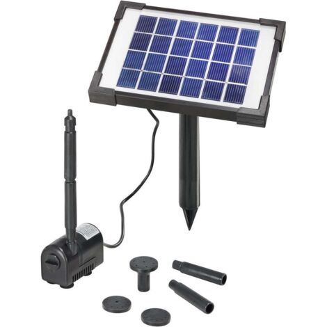 Esotec Sistema di pompa solare nero per stagno da giardino