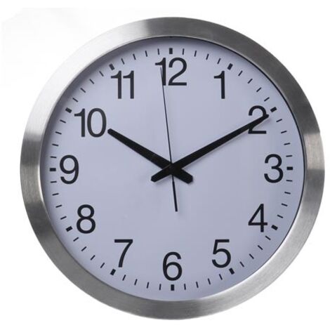Orologio da Parete Perel Argento 40 cm Design Minimalista