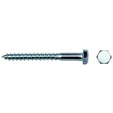 Scatola da 250 unità di viti esagonali zincate Ø8x50mm