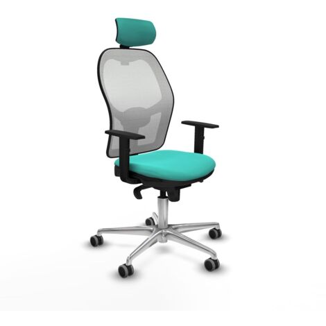 Sedia Ufficio con Poggiatesta Jorquera Piqueras y Crespo 1D086G2 Turchese (1/5)