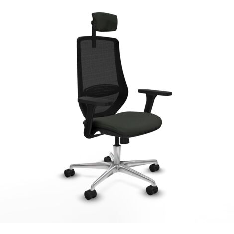 Sedia da Ufficio Piqueras y Crespo D086N2W Nero (1/5)