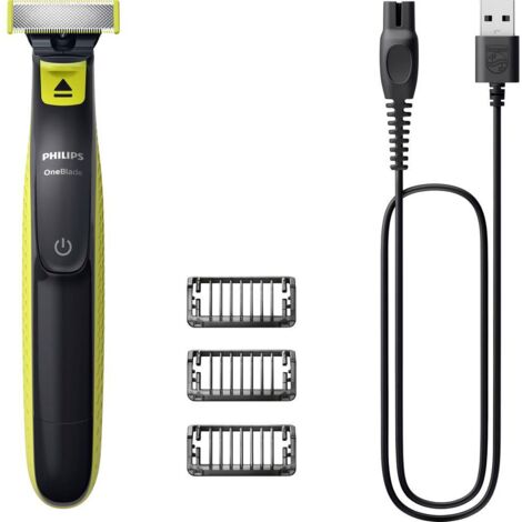 Rasoio a lamina Philips Norelco OneBlade a batteria Nero/Lime [QP2724/10]