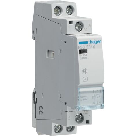 HAGER ESC225S Contattore silenzioso 25A 2NO 230V