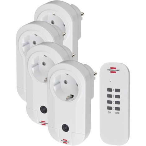 Brennenstuhl Brenn Funk RC CE1 4001 Bianco 4 prese radio