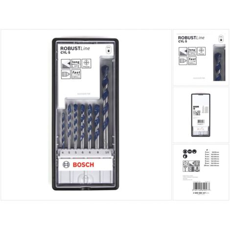 Bosch Robustline Cemento CYL-5 Set di trapani per cemento 7 pezzi (1/5)