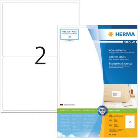 HERMA 4249 Bianco Etichetta per stampante autoadesiva etichetta per stampante (1/4)