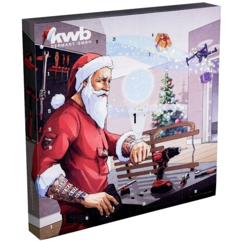 KWB Calendario dell'Avvento con strumenti sorpresa 46x46 cm (1/5)