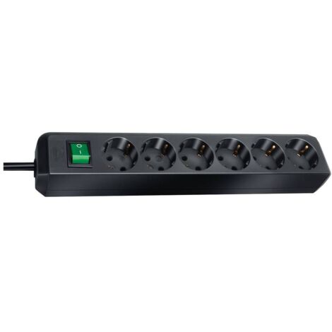 Brennenstuhl 1159500 Multipresa Eco 6 Prese Nero