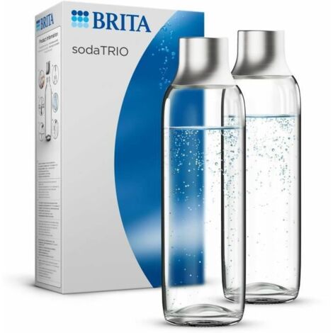 Bottiglia Brita soda Trio in vetro 2pacchetto Transparente (1/4)