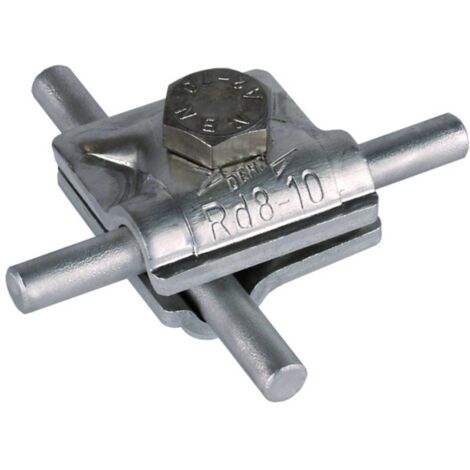 DEHN 390051  TRE STOCK TERMINALE CONNESSIONE MV BULLONE ESAGONALE 8  10 MM ALLUMINIO (1/5)