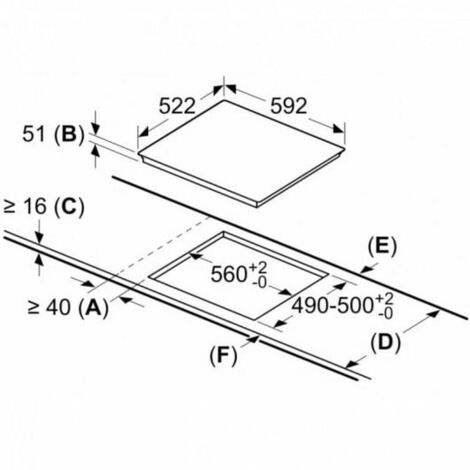 Piano Cottura ad Induzione BOSCH PID631BB5E 60 cm 7400 W 59,2 cm