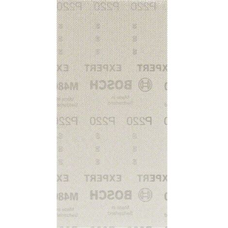 Bosch Professional 10x Carta Abrasiva Expert M480 per Legno Duro e Vernice, 93x186 mm, Grana 120, Accessori per Levigatrice Orbitale
