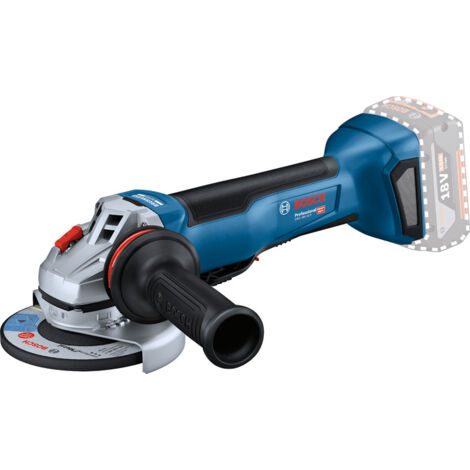 Bosch Professional 18V System Smerigliatrice Angolare a Batteria Gws 18V-10 P (Motore Brushless, Potenza Equivalente a Una Smerigl. a Filo da 1.000 W, Kickback Control, Sistema Frenatura Intelligente