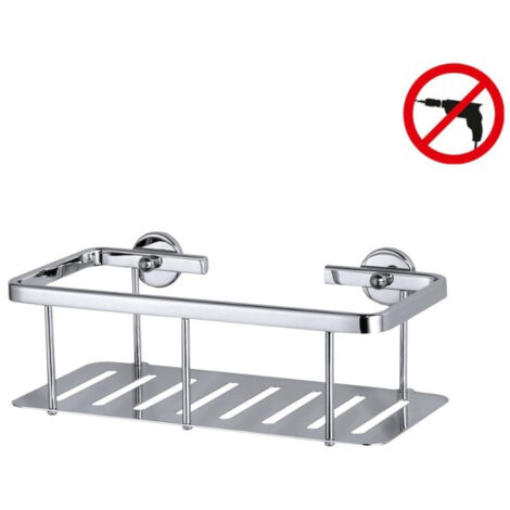Tesa Aluxx ripiano per doccia in alluminio cromato design moderno (1/10)