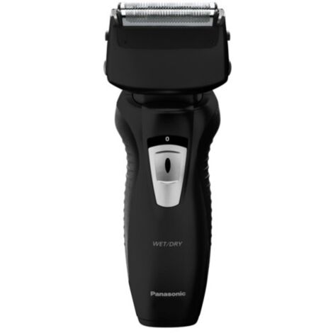 Panasonic ES-RW31-K503 - Rasoio e rifinitore da uomo (2 in 1, lame di precisione nano, testina flessibile girevole, lavabile, doppia lama, luce di ricarica) nero