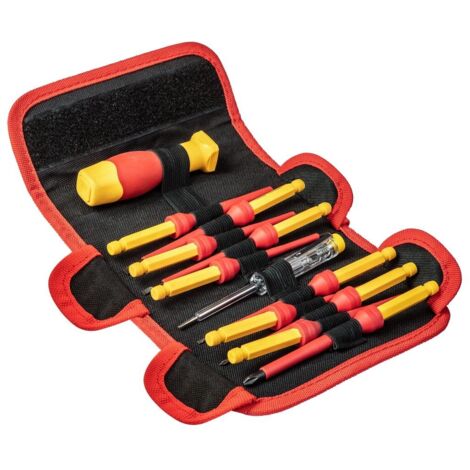 Punte per cacciavite con supporto 1000V, 12 pezzi. (1/5)