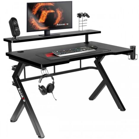 Huzaro Hero 5.0 Scrivania da gioco nera design moderno