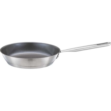 Fiskars Padella, Ø 24 cm, Padella Rivestita, Adatta per Tutti i Piani Cottura, Acciaio Inox Riciclato, All Steel, Argento, 1064743 (1/5)