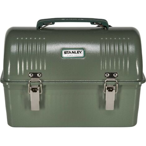 Stanley Classic Lunch Box 9.5L Hammertone Green - Scatola per il pranzo in acciaio inox con manico - Contenitore per alimenti senza Bpa - Può contenere una bottiglia sottovuoto o una tazza da viaggio (1/4)