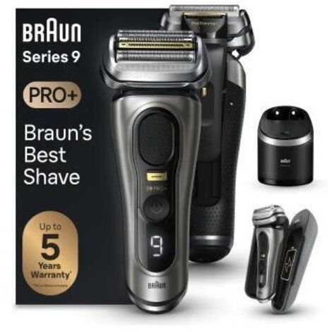 Braun Series 9 Pro+ 9575cc Wet e Dry Rasoio Elettrico Trimmer Metallico