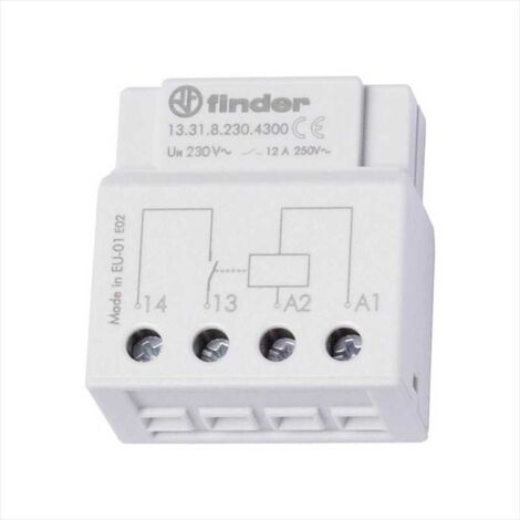 Relè di commutazione Incasso Finder 13.31.8.230.4300 1 NA 230 V/AC 12 A 1 pz.