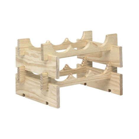 cremagliera in legno per 6 bottiglie - merlot-6 - astigarraga