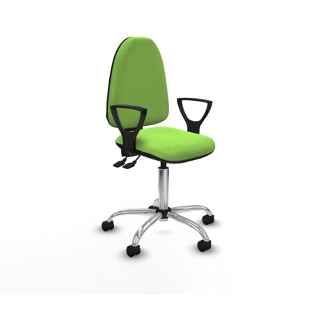 Sedia da Ufficio Piqueras y Crespo A√Ωna AS bali pistacho brazos fijos base cromada ruedas nailon 50mm Pistacchio (1/5)