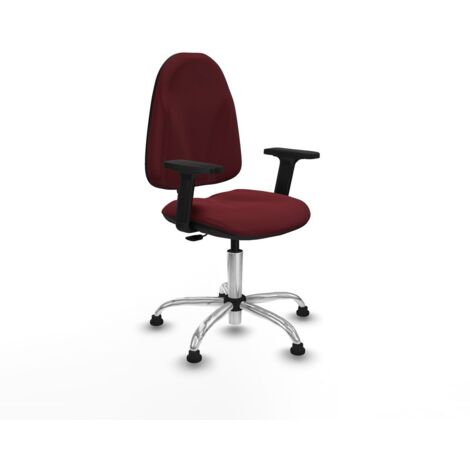 Sedia da Ufficio Piqueras y Crespo B2D05RT Rosso Granato (1/5)