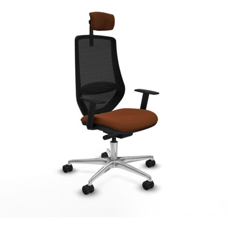 Sedia da Ufficio Piqueras y Crespo D086N2W Marrone Nero (1/5)