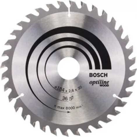 Bosch Optiline Wood lama sega circolare 184 mm metallica