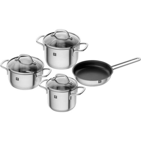 Zwilling Set di pentole in acciaio inossidabile con finitura satinata