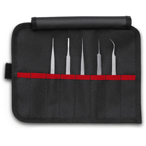 KNIPEX 92 00 02 Assortimento di pinzette di precisione 5 pezzi 90 mm