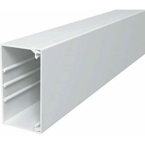 Canaletta per cavi OBO Bettermann bianca 2000 x 110 x 60 mm