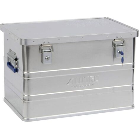 Alutec Classic scatola di immagazzinaggio in alluminio 68 litri argento