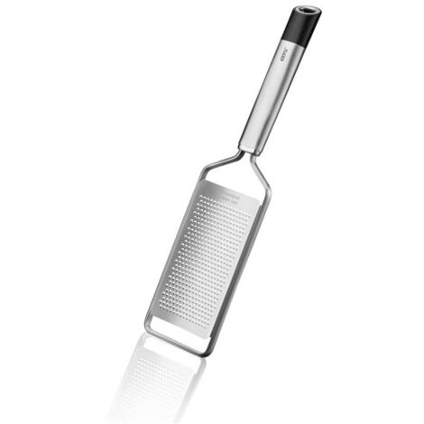 Gefu Grater Grattugia fine Primeline Mini, Acciaio Inox, Argento/Nero (1/4)