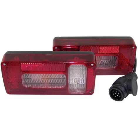 Berger-Schroter Luce Posteriore Rimorchio 5 Funzioni Rossa