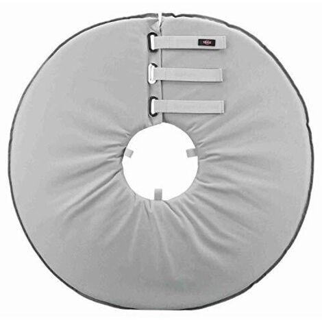 Collare di protezione in poliestere grigio: XL: 60-64cm/29cm