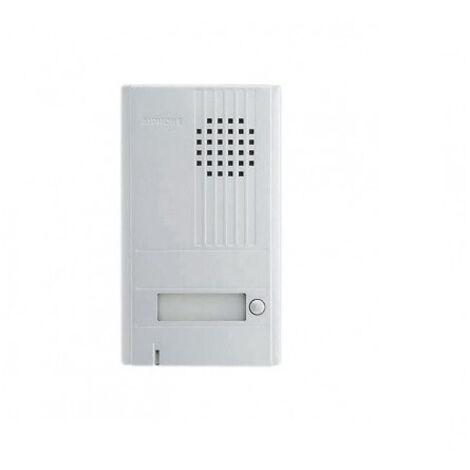 Aiphone - Scatola a 1 pulsante per il montaggio in superficie con pannello frontale in alluminio di 22 mm di spessore. - DA1DS
