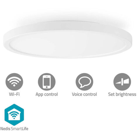 Smartlife ceiling lamp wi fi rgb warm to cool white round diameter 290 mm 1800 lm 2700 - 6500 k ip20 energy class f android ios (1/5)