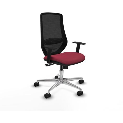 Sedia da Ufficio Piqueras y Crespo D086N0W Rosso Granato (1/5)