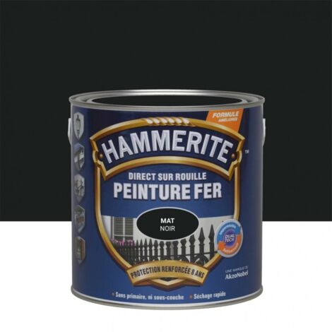 Hammerite 3256610711400 vernice nera opaca per ferro