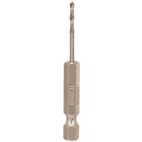 Bosch Punta HSS per legno 2 mm x 62 mm a gambo esagonale