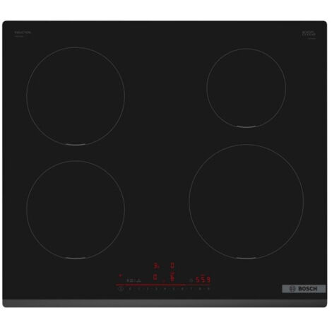 piano cottura a induzione 60 cm 4 fuochi 7400 w nero - PIE631HB1E - bosch