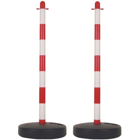 Perel Bollard di sicurezza robusto rosso 90 cm