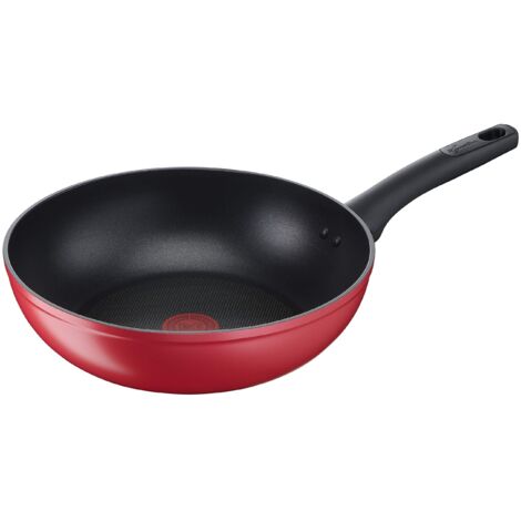 Lagostina Cucina Mediterranea Wok Rosso 28 cm Antiaderente (1/5)