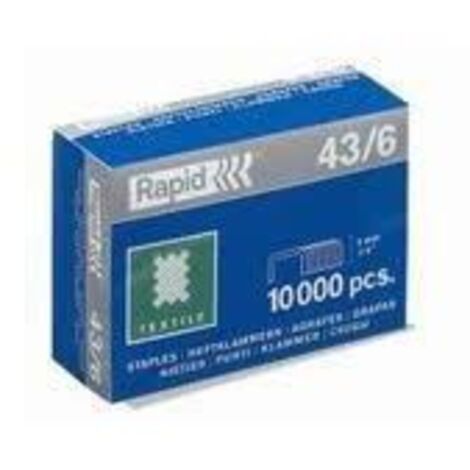 Punti cucitrice Rapid 10000 punti zincati 43/8 [24872300] (1/2)