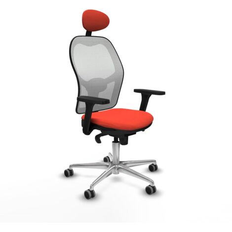 Sedia Ufficio con Poggiatesta Piqueras y Crespo 3D086G1 Arancione scuro (1/5)